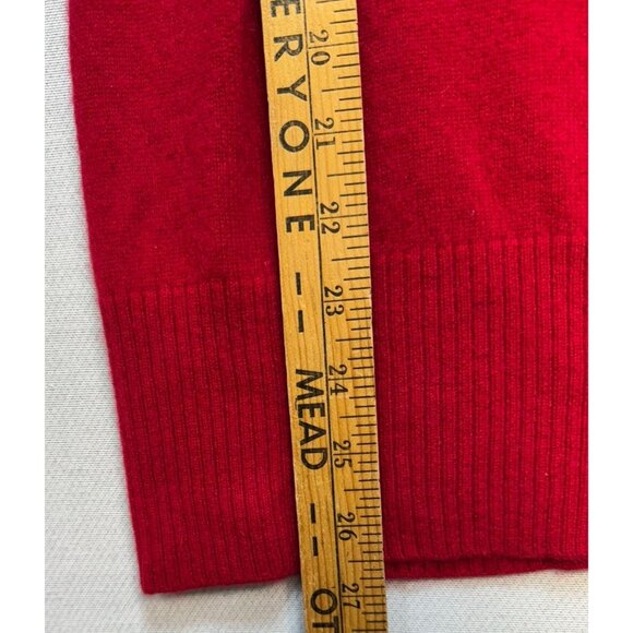 APT. 9 100% Cashmere Turtleneck Sweater Womens Size L Red Soft Cozy - Picture 5 of 11